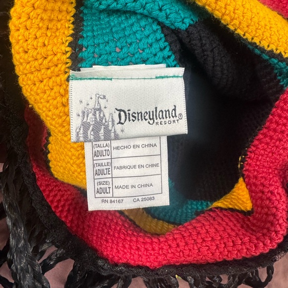 Disney world Micky ears jamaican rasta braids beads beany hat - Picture 5 of 8